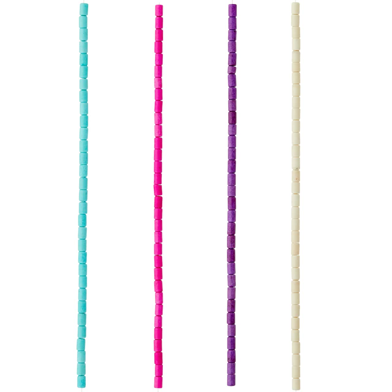 Bright Reconstituted Tube Beads, 5mm by Bead Landing™